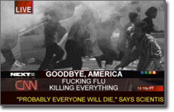 Pictured: CNN's straightforward reporting on the end of America.