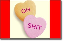 Pictured: a helpful message for Valentine's Day.