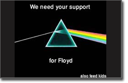 Pictured: a fan-made petition for Floyd and kids.