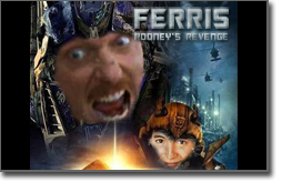 Pictured: an early poster for Ferris: Rooney's Revenge.