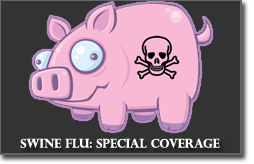 Pictured: the deadly swine flu