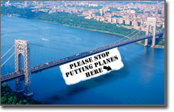 Pictured: a helpful sign that's now on the Hudson.
